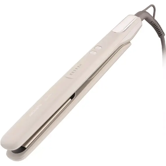 თმის გასასწორებელი Ardesto Hair straightener Rearl Cream 50W, 140-230C, ceramics, beige - Primestore.ge