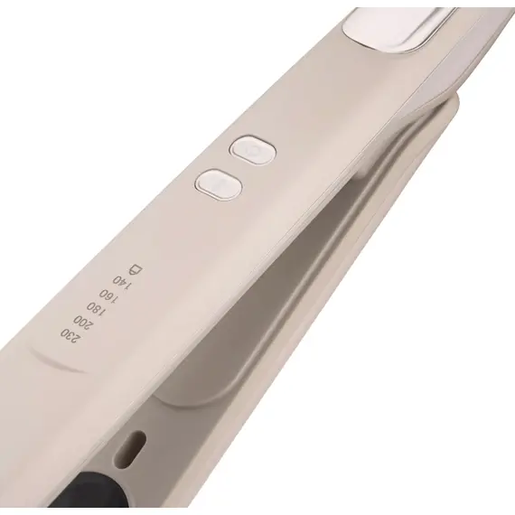 თმის გასასწორებელი Ardesto Hair straightener Rearl Cream 50W, 140-230C, ceramics, beige - Primestore.ge