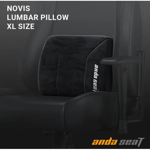 სათამაშო სავარძლის ბალიში AndaSeat lumbar pillow for Novis XL, black - Primestore.ge