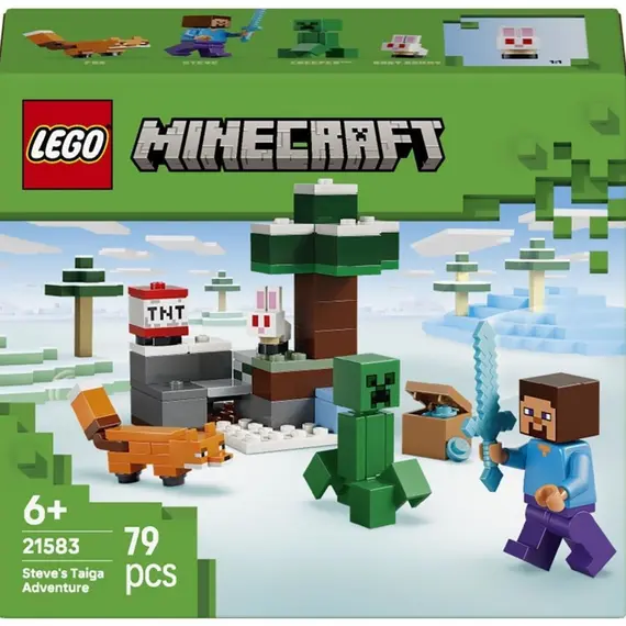 ლეგო LEGO Constructor Steve's Taiga Adventure V29 - Primestore.ge