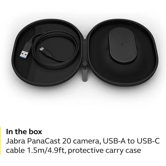 საკონფერენციო კამერა Jabra 8300-119 PanaCast 20, 4K Ultra-HD, USB-C, Conference Camera, Black - Primestore.ge