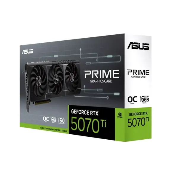 ვიდეო დაფა ASUS PCI Express 12GB/ PRIME-RTX5070TI-O16G - Primestore.ge