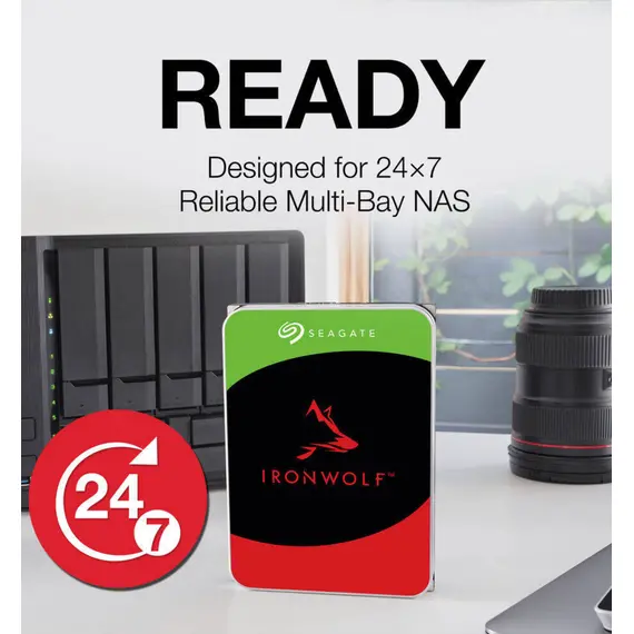 მყარი დისკი Seagate IronWolf NAS (ST6000VN006) (SATA 3.0-600) - Primestore.ge