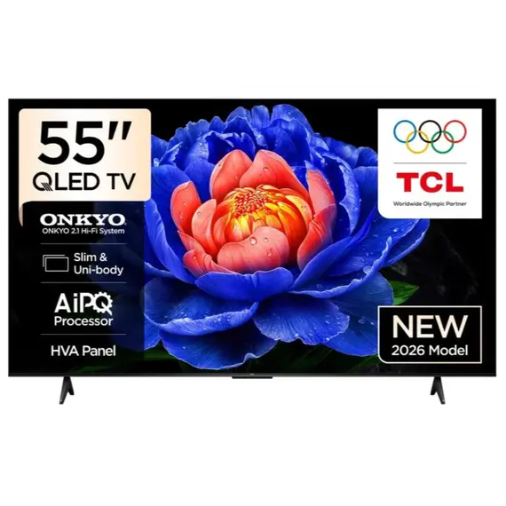 ტელევიზორი TCL QLED TV 55''(140cm)/ 55P7L 4K Google TV HDR10+ - Primestore.ge