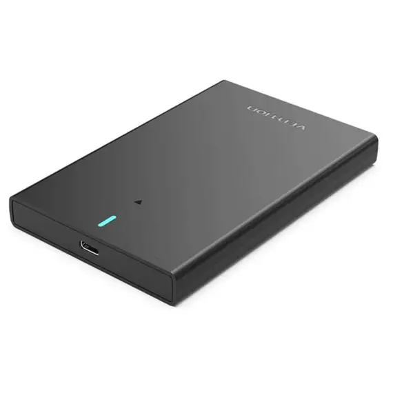 მყარი დისკის ყუთი Vention KPBB0 2.5" HDD/SSD SATA USB-C 3.1 6Gbps Hard Drive Enclosure Black - Primestore.ge