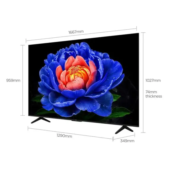 ტელევიზორი TCL 75P7L Google TV HDR10+  Dolby Atmos BT5.4 Wi-Fi 2.4+5GHz DVB-T/T2/C/S/S2 2x15W HDMI1.4/HDMI2.0&HDMI2.1,HDCP1.4 400x400 - Primestore.ge