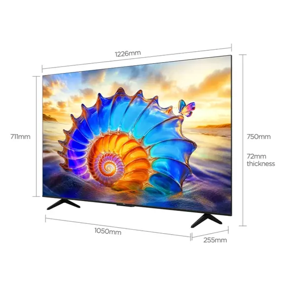 ტელევიზორი TCL 55V6D Google TV  4K  HDR10 WiFi5 BT5.2 Dolby Audio 10W 200X200 - Primestore.ge