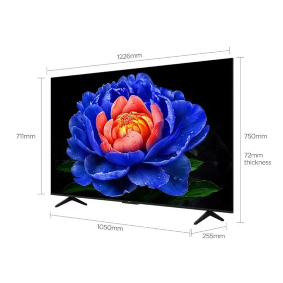 ტელევიზორი TCL QLED TV 55''(140cm)/ 55P7L 4K Google TV HDR10+ - Primestore.ge