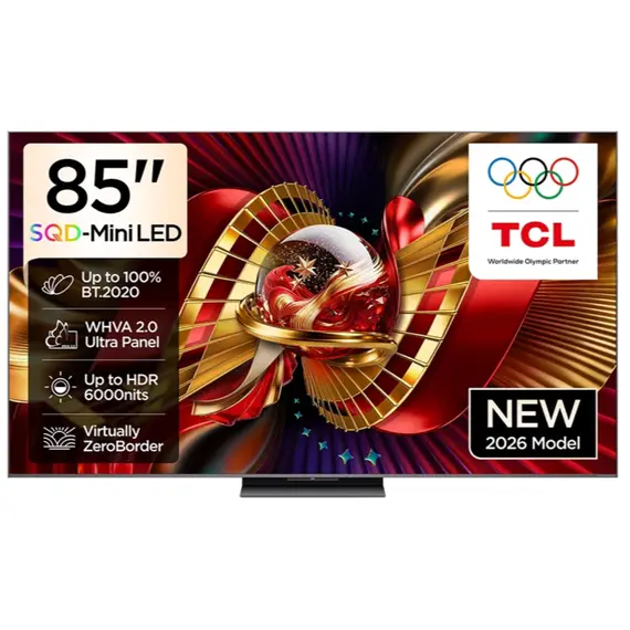 ტელევიზორი TCL SQD-Mini LED  TV 85"(216cm)/ 85C8L 4K Google TV - Primestore.ge