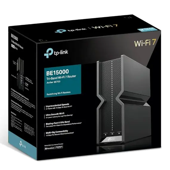 როუტერი TP-link Archer BE700  BE15000 Tri-Band Wi-Fi 7 - Primestore.ge