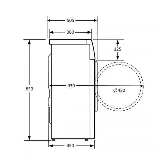 Washing machine KUPPERSBERG WIS 46106, 3 image