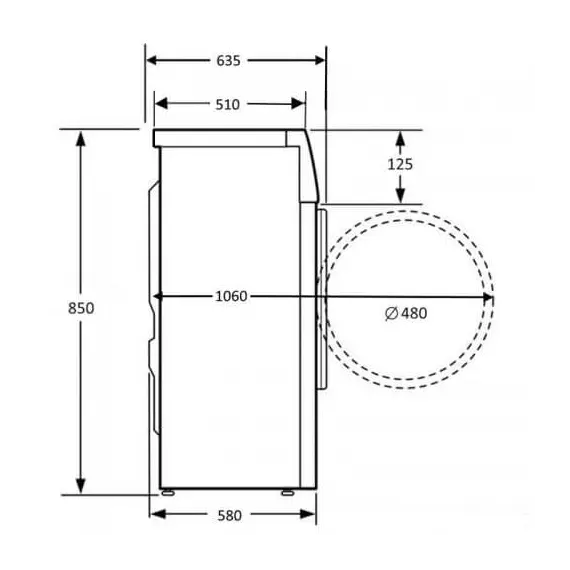 Washing machine KUPPERSBERG WIS 60129, 5 image