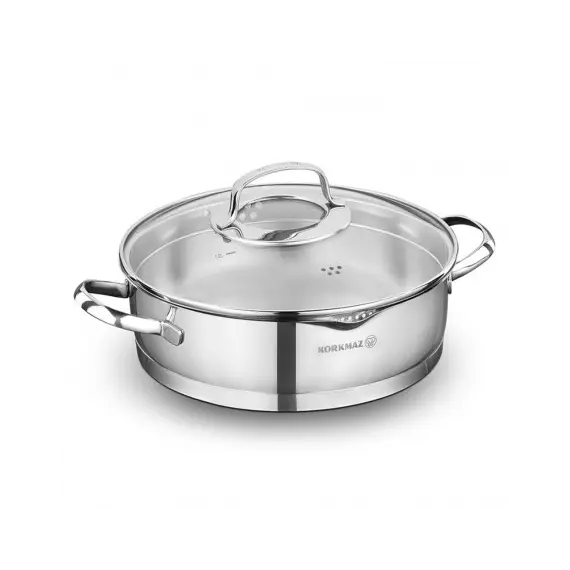 ქვაბი KORKMAZ A1994 LOW CASSEROLE 24x7 cm / 3.0 l  - Primestore.ge