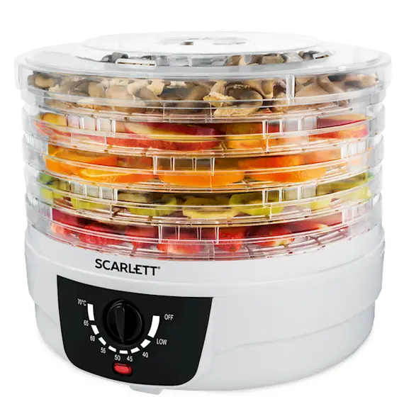 ხილის საშრობი Scarlett SC-FD421004 250 Watt White  - Primestore.ge