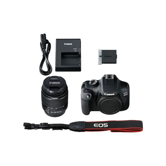 ფოტოაპარატი CANON EOS 4000D BLACK+LENS EF-S 18-55 DC III (3011C004AA) , 7 image - Primestore.ge