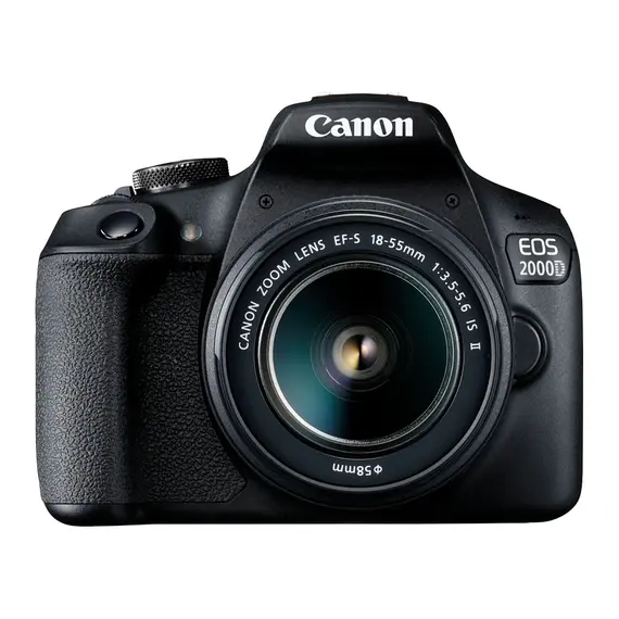 ფოტოაპარატი Canon EOS 2000D Black + Lens EF-S 18-55 IS II  - Primestore.ge