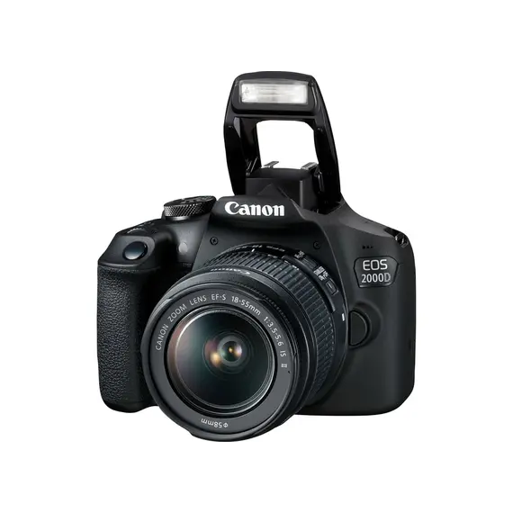 ფოტოაპარატი Canon EOS 2000D Black + Lens EF-S 18-55 IS II , 4 image - Primestore.ge