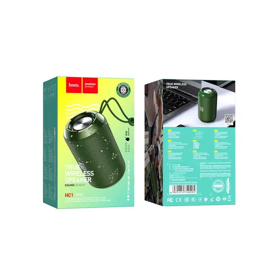 უსადენო დინამიკი HOCO HC1 Trendy sound sports wireless speaker - Green , 2 image - Primestore.ge