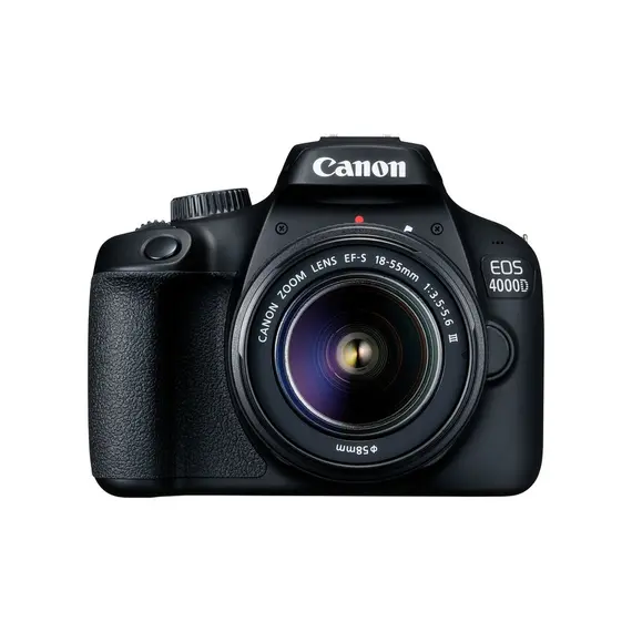 ფოტოაპარატი CANON EOS 4000D BLACK+LENS EF-S 18-55 DC III (3011C004AA)  - Primestore.ge