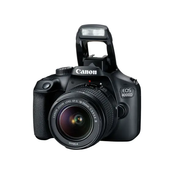 ფოტოაპარატი CANON EOS 4000D BLACK+LENS EF-S 18-55 DC III (3011C004AA) , 4 image - Primestore.ge