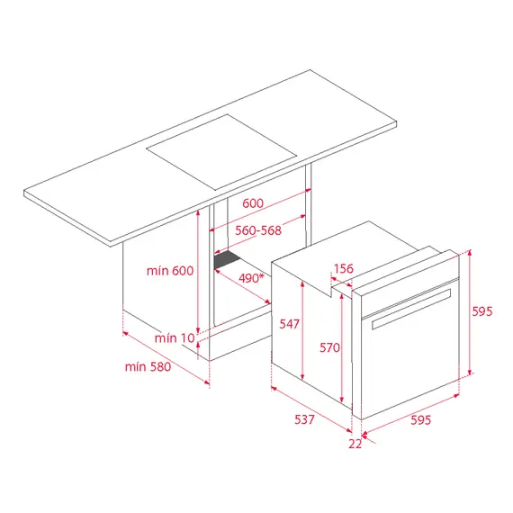 ჩასაშენებელი ღუმელი KUPPERSBERG FZH 611 W , 6 image - Primestore.ge
