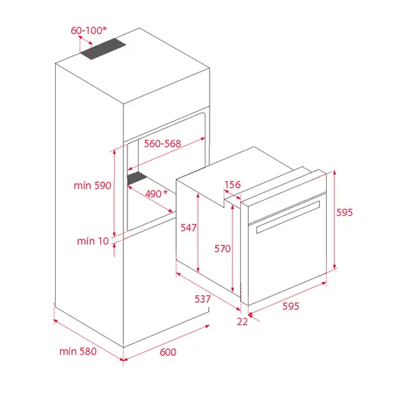 ჩასაშენებელი ღუმელი KUPPERSBERG FZH 611 W , 5 image - Primestore.ge