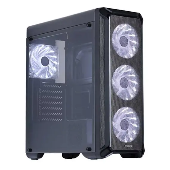ქეისი Zalman Computer case I3, MidT, 2*USB2.0,1*USB3.0, 4*120mm White LED  - Primestore.ge