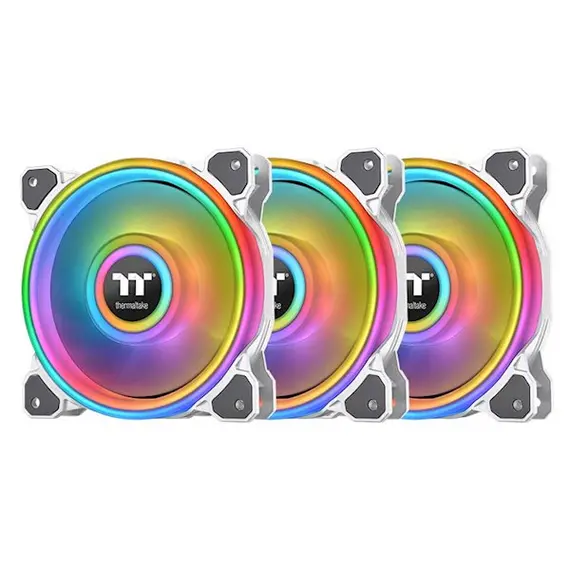 ქულერი Thermaltake Riing Quad 14 RGB Radiator Fan White TT Premium Edition 3Pc (CL-F101-PL14SW-A)  - Primestore.ge