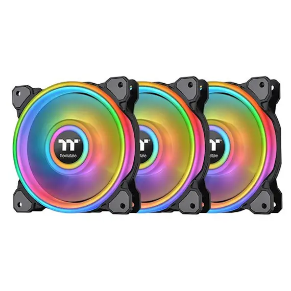 ქულერი Thermaltake Riing Quad 14 RGB Radiator Fan TT Premium Edition 3Pack (CL-F089-PL14SW-A)  - Primestore.ge
