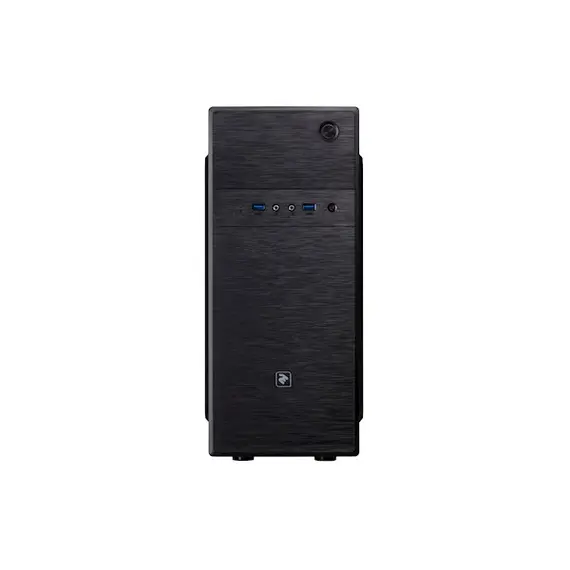 ქეისი 2E E183-400 Case ALFA MidT, PSU ATX400W, 2xUSB3.0, metal perforated (side panel) Black , 4 image - Primestore.ge