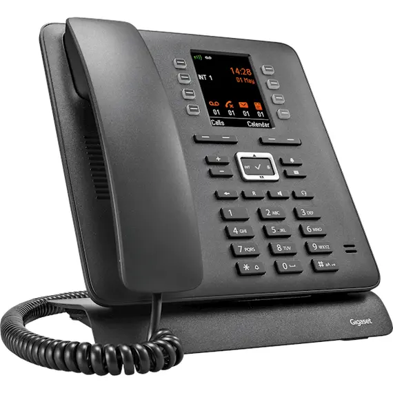 სტაციონალური ტელეფონი Gigaset Pro Maxwell C Corded VoIP Bluetooth, Visual call notification, Redial TFT Black , 4 image - Primestore.ge