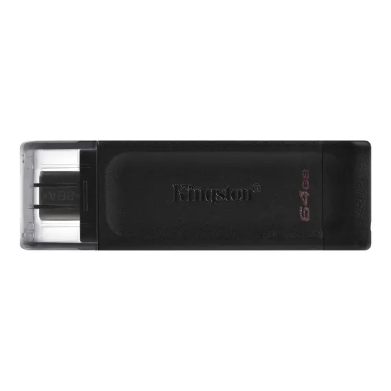 USB ფლეშ მეხსიერების ბარათი DT70/64GB Kingston 64GB USB-C 3.2 Gen 1 DataTraveler 70  - Primestore.ge
