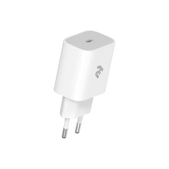 მობილურის დამტენი 2Е WC1USBC20W-W Wall Charger USB-C PD3.0 DC5V/3A, Max 20W White , 2 image - Primestore.ge