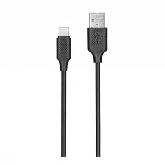 მობილურის სადენი KITs USB 2.0 to Lightning cable, 2A, black, 1m, KITS-W-003 - Primestore.ge