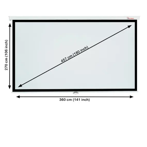 პროექტორის ელექტრო ეკრანი ALLSCREEN ELECTRIC PROJECTION SCREEN 360X270CM CMP-18043 HD FABRIC WITH REMOTE CONTROL  DIAGONAL 180 INCH / 457 CM , 4 image - Primestore.ge
