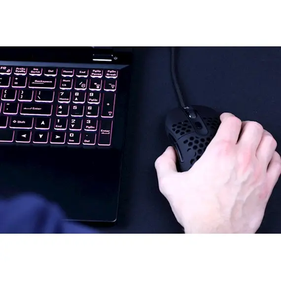 მაუსი Dream Machines DM6 HOLEY Gaming mouse USB Black , 6 image - Primestore.ge