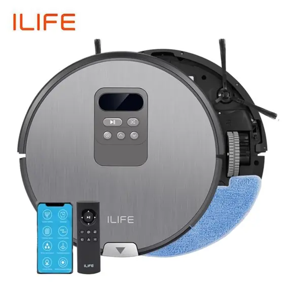 რობოტი მტვერსასრუტი ILIFE V80 Pro Robotic Dry & Wet Vacuum, Mapping, WiFi, 2000Pa Max Suction  - Primestore.ge