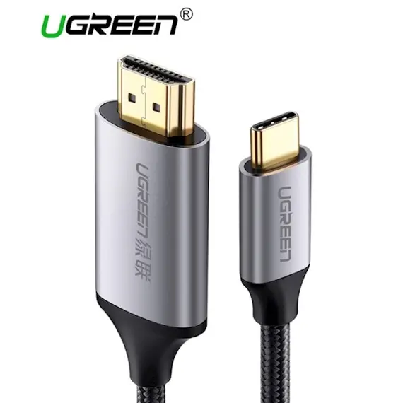 HDMI კაბელი Ugreen MM142 (50570) USB C HDMI Cable Type C to HDMI 1.5M Thunderbolt 3 for MacBook Samsung Galaxy S9 / S8 Huawei Mate 10 Pro P20 USB-C HDMI Adapter  Type C to HDMI Cable  1.5M  - Primestore.ge