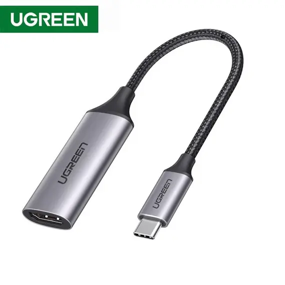 USB ადაპტერი UGREEN 70444 USB Type C to HDMI 2.0 4K@60 Hz Thunderbolt 3 Convertor for MacBook / PC gray  - Primestore.ge