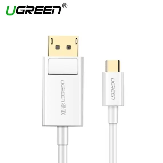 USB კაბელი UGREEN MM139 (40420) USB Type C to DP Cable 1.5m (White)  - Primestore.ge