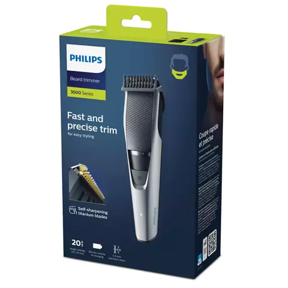 წვერის საკრეჭი ტრიმერი Philips BT3222/14 , 4 image - Primestore.ge