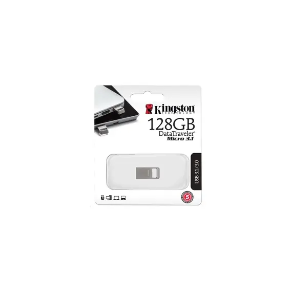 Flash Memory Kingston DTMC3 Silver (128GB), 2 image