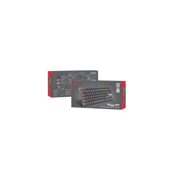 Keyboard GENESIS THOR 300 TKL RED, 5 image