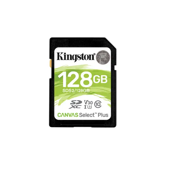 ფლეშ მეხსიერება Kingston 128GB SDHX Canvas Select Plus (SDS2/128GB)  - Primestore.ge