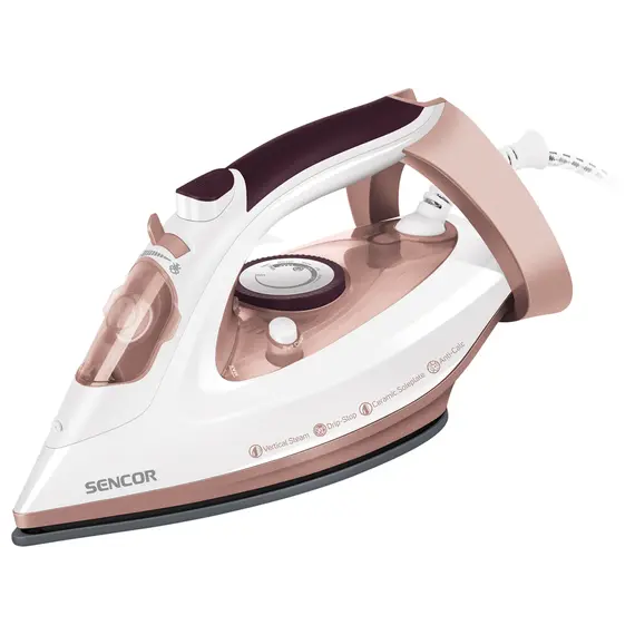 ორთქლის უთო Sencor SSI 3520RS 3100W, 280ML, White/Pink  - Primestore.ge
