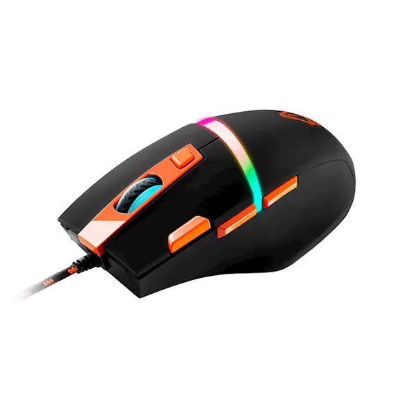 Mouse Canyon CND-SGM04RGB, RGB, Wired, Gaming Mouse, Black / Orange, 2 image