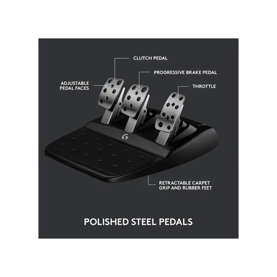 კომპიუტერული საჭე Logitech G923 Driving Force PC/Xbox One/Xbox Series X/S , 5 image - Primestore.ge