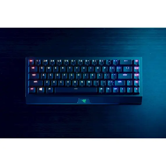 კლავიატურა Razer RZ03-03890700-R3R1 BlackWidow V3 Mini HyperSpeed Gaming Keyboard, Yellow Switch, BT, USB, RGB, Black , 2 image - Primestore.ge