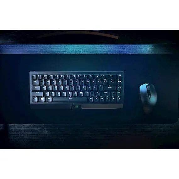 კლავიატურა Razer RZ03-03890700-R3R1 BlackWidow V3 Mini HyperSpeed Gaming Keyboard, Yellow Switch, BT, USB, RGB, Black , 9 image - Primestore.ge