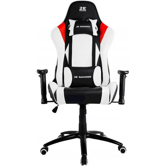 სათამაშო სავარძელი 2E 2E-GC-BUS-WT Gaming Chair Bushido White/Black - Primestore.ge